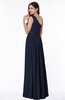 ColsBM Felicity Peacoat Classic A-line One Shoulder Half Backless Floor Length Pleated Plus Size Bridesmaid Dresses