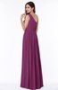 ColsBM Felicity Raspberry Classic A-line One Shoulder Half Backless Floor Length Pleated Plus Size Bridesmaid Dresses
