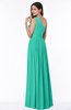 ColsBM Felicity Viridian Green Classic A-line One Shoulder Half Backless Floor Length Pleated Plus Size Bridesmaid Dresses