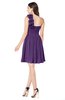 ColsBM Bianca Dark Purple Elegant Sweetheart Sleeveless Zipper Mini Flower Plus Size Bridesmaid Dresses