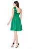 ColsBM Bianca Sea Green Elegant Sweetheart Sleeveless Zipper Mini Flower Plus Size Bridesmaid Dresses