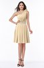 ColsBM Lila Apricot Gelato Informal Sleeveless Chiffon Short Sequin Plus Size Bridesmaid Dresses