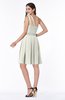 ColsBM Lila Cream Informal Sleeveless Chiffon Short Sequin Plus Size Bridesmaid Dresses