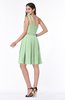 ColsBM Lila Light Green Informal Sleeveless Chiffon Short Sequin Plus Size Bridesmaid Dresses