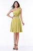 ColsBM Lila Misted Yellow Informal Sleeveless Chiffon Short Sequin Plus Size Bridesmaid Dresses