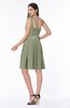 ColsBM Lila Moss Green Informal Sleeveless Chiffon Short Sequin Plus Size Bridesmaid Dresses