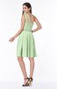 ColsBM Lila Pale Green Informal Sleeveless Chiffon Short Sequin Plus Size Bridesmaid Dresses