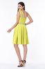 ColsBM Lila Pale Yellow Informal Sleeveless Chiffon Short Sequin Plus Size Bridesmaid Dresses