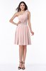 ColsBM Lila Pastel Pink Informal Sleeveless Chiffon Short Sequin Plus Size Bridesmaid Dresses