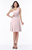 ColsBM Lila Petal Pink Informal Sleeveless Chiffon Short Sequin Plus Size Bridesmaid Dresses