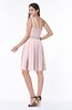 ColsBM Lila Petal Pink Informal Sleeveless Chiffon Short Sequin Plus Size Bridesmaid Dresses