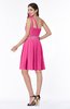 ColsBM Lila Rose Pink Informal Sleeveless Chiffon Short Sequin Plus Size Bridesmaid Dresses