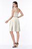 ColsBM Lila Whisper White Informal Sleeveless Chiffon Short Sequin Plus Size Bridesmaid Dresses