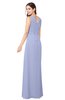 ColsBM Salma Blue Heron Elegant A-line Sleeveless Zip up Floor Length Ruching Plus Size Bridesmaid Dresses