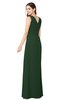 ColsBM Salma Hunter Green Elegant A-line Sleeveless Zip up Floor Length Ruching Plus Size Bridesmaid Dresses