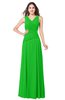 ColsBM Salma Jasmine Green Elegant A-line Sleeveless Zip up Floor Length Ruching Plus Size Bridesmaid Dresses