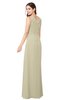 ColsBM Salma Putty Elegant A-line Sleeveless Zip up Floor Length Ruching Plus Size Bridesmaid Dresses