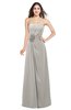 ColsBM Rylee Ashes Of Roses Traditional A-line Strapless Sleeveless Half Backless Plus Size Bridesmaid Dresses