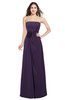 ColsBM Rylee Blackberry Cordial Traditional A-line Strapless Sleeveless Half Backless Plus Size Bridesmaid Dresses