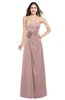 ColsBM Rylee Blush Pink Traditional A-line Strapless Sleeveless Half Backless Plus Size Bridesmaid Dresses