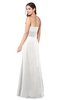 ColsBM Rylee Cloud White Traditional A-line Strapless Sleeveless Half Backless Plus Size Bridesmaid Dresses