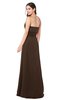ColsBM Rylee Copper Traditional A-line Strapless Sleeveless Half Backless Plus Size Bridesmaid Dresses