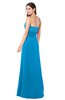 ColsBM Rylee Cornflower Blue Traditional A-line Strapless Sleeveless Half Backless Plus Size Bridesmaid Dresses