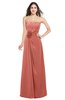 ColsBM Rylee Crabapple Traditional A-line Strapless Sleeveless Half Backless Plus Size Bridesmaid Dresses