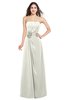 ColsBM Rylee Cream Traditional A-line Strapless Sleeveless Half Backless Plus Size Bridesmaid Dresses