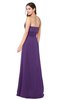 ColsBM Rylee Dark Purple Traditional A-line Strapless Sleeveless Half Backless Plus Size Bridesmaid Dresses