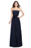 ColsBM Rylee Dark Sapphire Traditional A-line Strapless Sleeveless Half Backless Plus Size Bridesmaid Dresses