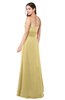 ColsBM Rylee Gold Traditional A-line Strapless Sleeveless Half Backless Plus Size Bridesmaid Dresses