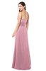 ColsBM Rylee Light Coral Traditional A-line Strapless Sleeveless Half Backless Plus Size Bridesmaid Dresses