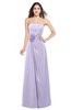 ColsBM Rylee Light Purple Traditional A-line Strapless Sleeveless Half Backless Plus Size Bridesmaid Dresses