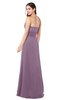 ColsBM Rylee Mauve Traditional A-line Strapless Sleeveless Half Backless Plus Size Bridesmaid Dresses