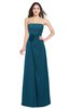 ColsBM Rylee Moroccan Blue Traditional A-line Strapless Sleeveless Half Backless Plus Size Bridesmaid Dresses