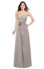 ColsBM Rylee Mushroom Traditional A-line Strapless Sleeveless Half Backless Plus Size Bridesmaid Dresses