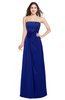 ColsBM Rylee Nautical Blue Traditional A-line Strapless Sleeveless Half Backless Plus Size Bridesmaid Dresses