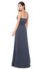 ColsBM Rylee Nightshadow Blue Traditional A-line Strapless Sleeveless Half Backless Plus Size Bridesmaid Dresses