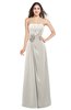 ColsBM Rylee Off White Traditional A-line Strapless Sleeveless Half Backless Plus Size Bridesmaid Dresses