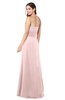 ColsBM Rylee Pastel Pink Traditional A-line Strapless Sleeveless Half Backless Plus Size Bridesmaid Dresses