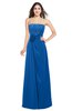 ColsBM Rylee Royal Blue Traditional A-line Strapless Sleeveless Half Backless Plus Size Bridesmaid Dresses