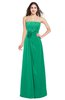 ColsBM Rylee Sea Green Traditional A-line Strapless Sleeveless Half Backless Plus Size Bridesmaid Dresses