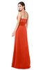 ColsBM Rylee Tangerine Tango Traditional A-line Strapless Sleeveless Half Backless Plus Size Bridesmaid Dresses