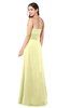 ColsBM Rylee Wax Yellow Traditional A-line Strapless Sleeveless Half Backless Plus Size Bridesmaid Dresses
