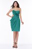 ColsBM Aylin Emerald Green Elegant Column Sleeveless Half Backless Chiffon Plus Size Bridesmaid Dresses