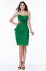 ColsBM Aylin Green Elegant Column Sleeveless Half Backless Chiffon Plus Size Bridesmaid Dresses