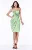 ColsBM Aylin Light Green Elegant Column Sleeveless Half Backless Chiffon Plus Size Bridesmaid Dresses