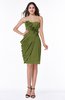 ColsBM Aylin Olive Green Elegant Column Sleeveless Half Backless Chiffon Plus Size Bridesmaid Dresses