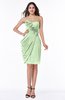 ColsBM Aylin Pale Green Elegant Column Sleeveless Half Backless Chiffon Plus Size Bridesmaid Dresses